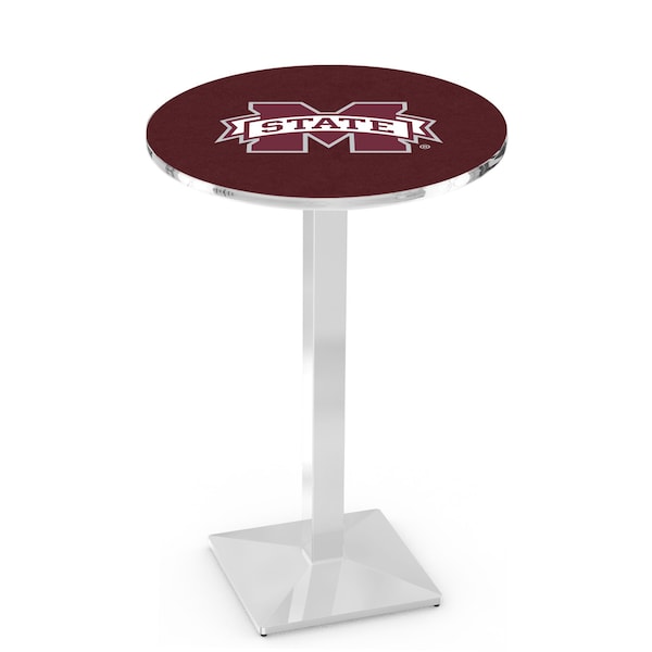 42" Chrome Mississippi State Pub Table